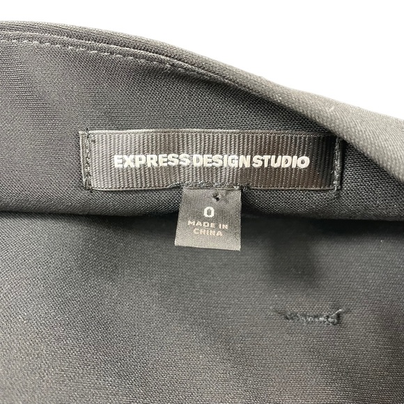 Express Design Studio Black Layered Ruffled MIDI Cocktail Skirt Spandex Blend 0 - Picture 9 of 12